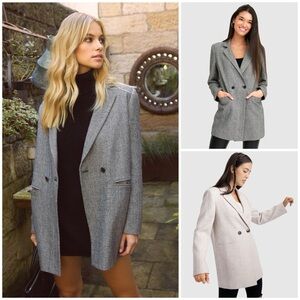 belle & bloom ~ Kensington Wool Blend Oversized Blazer